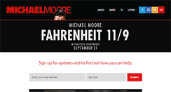 Desktop Screenshot of michaelmoore.com